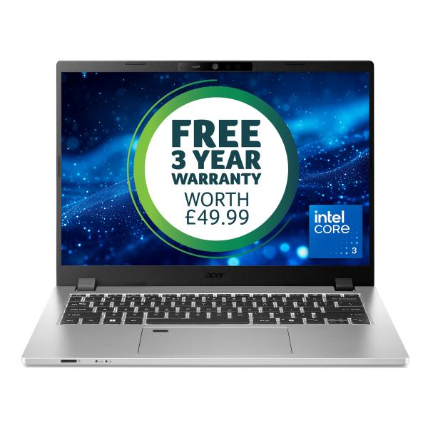 Acer TravelMate P2 TMP214-56-TCO-36B7 Intel Core 3 100U Computer portatile 35,6 cm [14] WUXGA 8 GB DDR5-SDRAM 256 GB SSD Wi-Fi 6 [802.11ax] Windows 11 Pro Argento (Acer TravelMate P2 14 TMP214-56-TCO - Intel Core 3 - 100U / up to 4.7 GHz - Win 11 Pro...