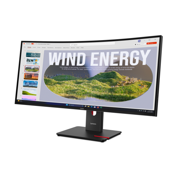Lenovo ThinkVision T34WD-40 Monitor (Thinkvision T34Wd-40 Computer - Monitor 86.4 Cm [34] 3440 X - 1440 Pixels Wide Quad Hd Led Black - Warranty: 12M)Lenovo64AEGAT1SE