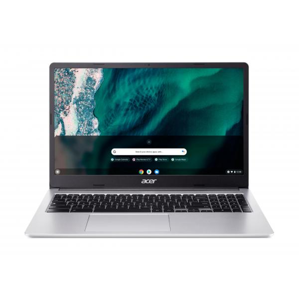 Acer Chromebook NX.KBAEK.001 laptop Intel Celeron N N4500 39,6 cm [15.6] Touch screen Full HD 8 GB LPDDR4x-SDRAM 128 GB eMMC Wi-Fi 6 [802.11ax] ChromeOS Argento QWERTY Inglese UK (Acer Chromebook 315 CB315-4HT - Intel Celeron N4500 8GB 128GB eMMC 15....