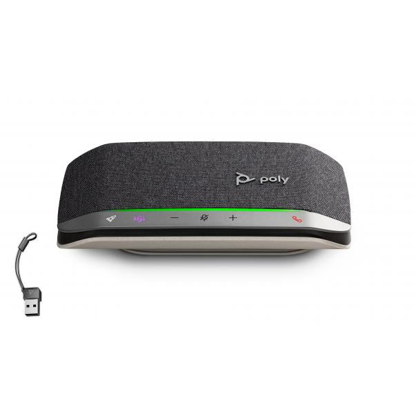 HP Poly Sync 20-M - Vivavoce smart - Bluetooth - cablato, senza fili - USB-A, USB-C - nero - Certificato per i team MicrosoftHp0198990677194B95VMUT#AC3