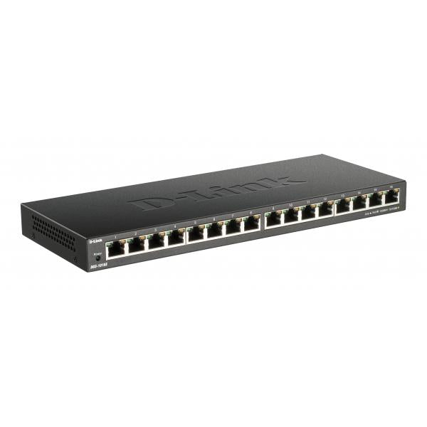 D-Link DGS-1016S switch di rete Non gestito Gigabit Ethernet [10/100/1000] Nero (16-PORT 10/100/1000MBPS - UNMNGD GIGABIT ETHERNET SWITCH)D-link0790069464256DGS-1016S/B
