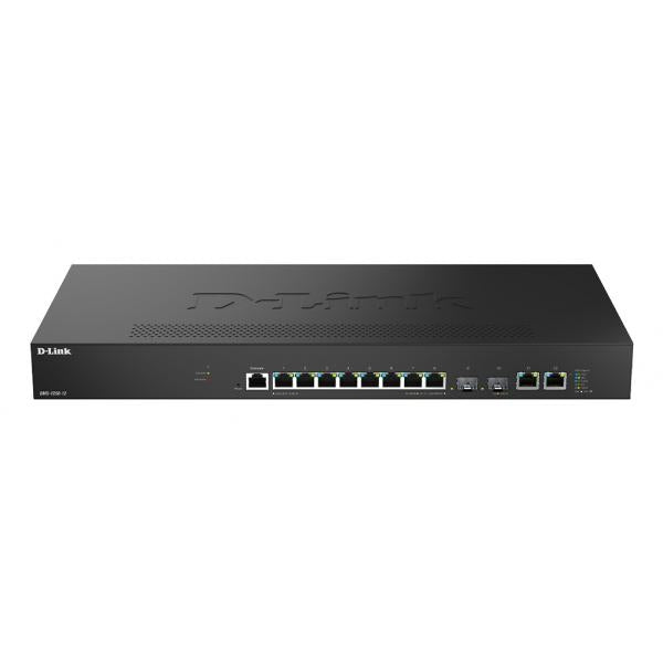 D-Link DMS-1250-12/B switch di rete Gestito L2+ 10G Ethernet [100/1000/10000] Nero (D-Link DMS-1250-12 - Switch - L2+ - smart - 8 x 2.5GBase-T + 2 x 10 Gigabit Ethernet + 2 x 10 Gigabit SFP+ - desktop - for P/N: DEM-310GT, DEM-311GT, DEM-314GT, DEM-4...