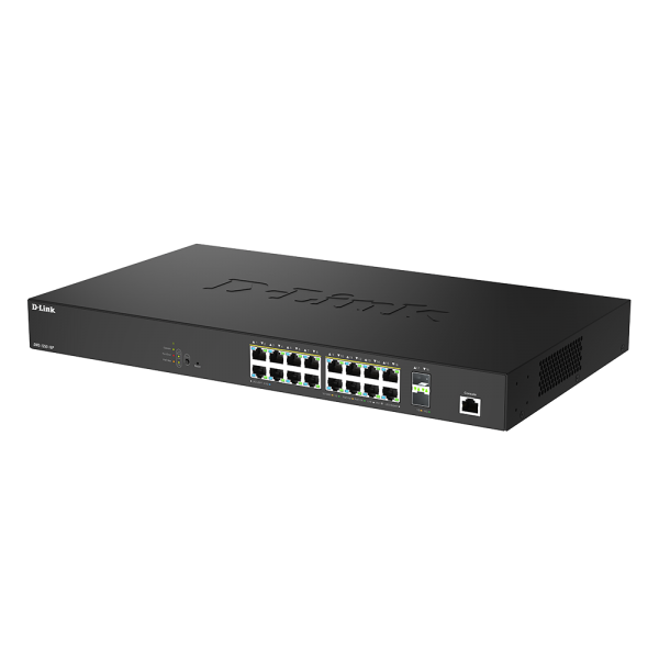 D-Link DMS-1250-18P/B switch di rete Gestito L2+ 2.5G Ethernet [100/1000/2500] Supporto Power over Ethernet [PoE] Nero (D-Link DMS-1250-18P - Switch - L2+ - smart - 16 x 10/100/1000/2.5G [PoE++] + 2 x 10 Gigabit SFP+ - desktop - PoE++ [370 W])D-link0...