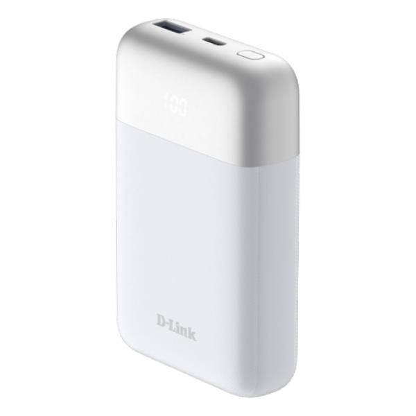 D-Link DPP-101 batteria portatile 10000 mAh Bianco (D-Link DPP-101 - Powerbank - 10000 mAh - 18 watt - QC 3.0, PD 3.0 - 2 connettori di uscita [USB-C, USB])D-linkDPP-101