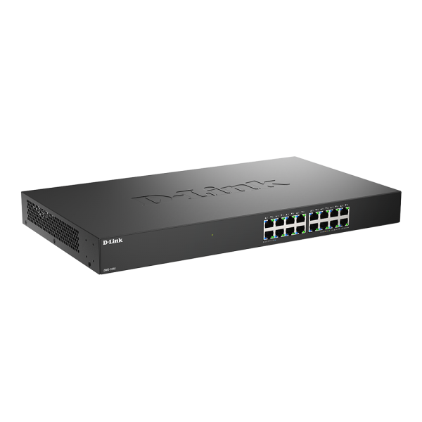 D-Link DMS-1016/B switch di rete Non gestito 2.5G Ethernet [100/1000/2500] Nero (16-PORT 2.5G MULTI-GIGABIT - UNMANAGED SWITCH)D-link0790069477997DMS-1016/B