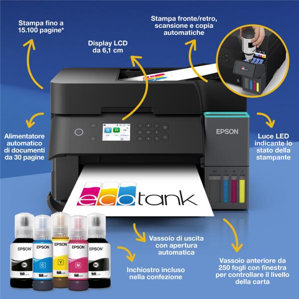 Epson EcoTank ET-3950 (EPSON EcoTank ET-3950 DIN A4, 3in1, 4)Epson8715946732558C11CL43402