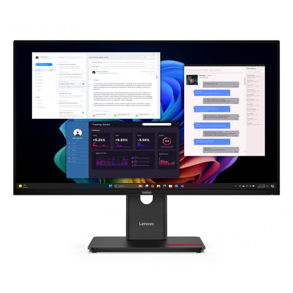 Lenovo ThinkVision T27UD-40 Monitor (Lenovo ThinkVision T27UD-40 - LED monitor - 27 - 3840 x 2160 4K @ 60 Hz - IPS - 350 cd/m - 1500:1 - HDR10 - 4 ms - HDMI, DisplayPort, USB-C - eclipse black)Lenovo019815672566064AFGAT2UK