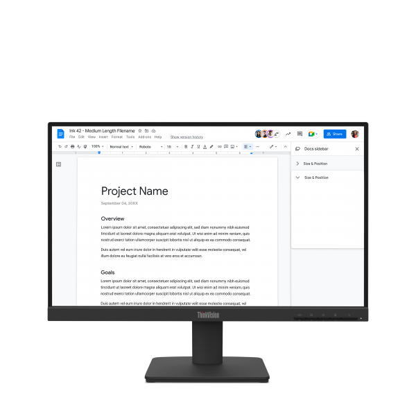 Lenovo ThinkVision S22-4e Monitor (Lenovo ThinkVision S22-4e 21.5 FHD Monitor)Lenovo019815843953464CBKAT6UK
