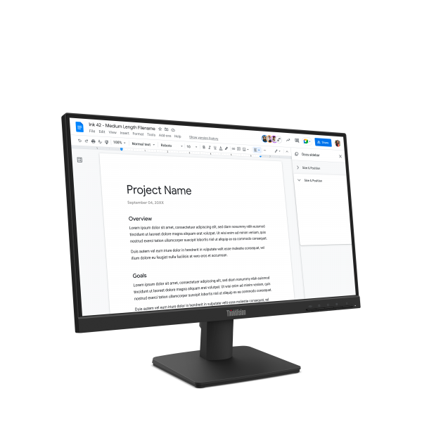 Lenovo ThinkVision S22-4e Monitor (Lenovo ThinkVision S22-4e 21.5 FHD Monitor)Lenovo019815843953464CBKAT6UK