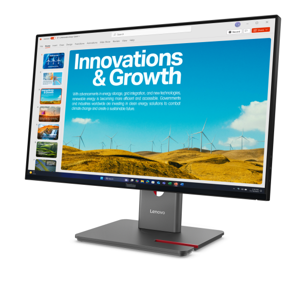 Lenovo ThinkVision P24QD-40 Monitor (TV P24QD-40 23.8IN 16:9 4MS - WLED 2560X1440 1500:1 HDMI/USB)Lenovo64B1GAT1UK