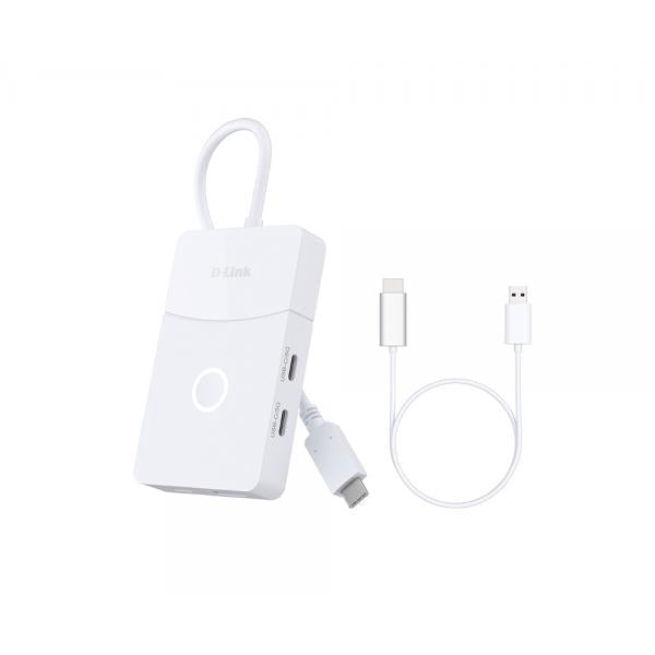 D-Link DUP-501 hub di interfaccia USB 3.2 Gen 1 [3.1 Gen 1] Type-C 5000 Mbit/s Bianco (5-IN-1 USB-C HUB WITH WIRELESS - HDMI)D-linkDUP-501