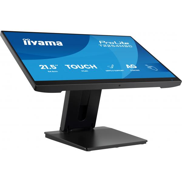 Iiyama T2254MSC-B2AG Monitor PC 54,6 cm [21.5] 1920 x 1080 Pixel Full HD LED Touch screen Nero (21.5 ProLite T2254MSC-B2AG Touch Monitor - 21.5 Optical Bonded PCAP 10pt Touch Monitor IPS Anti Glare coating active stylus support [MPP 2.0] edge-to-edge...