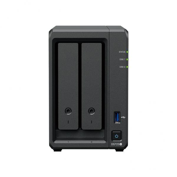 Synology DiskStation DS725+ NAS Ryzen Embedded R1600 4 GB DDR4 Nero (Synology DS725+/24TB-HAT3310)Synology5051868252969DS725+/24TB-HAT3310