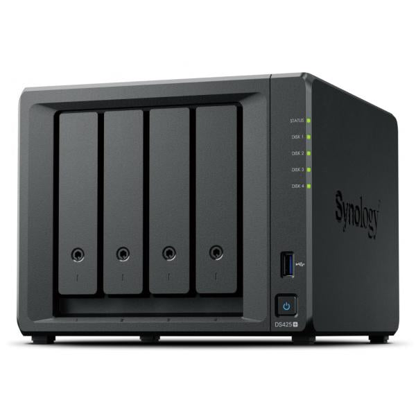 Synology DiskStation DS425+ NAS Intel Celeron J4125 2 GB DDR4 24 TB HDD Nero (Synology DS425+/24TB-HAT3300)Synology5051868253430DS425+/24TB-HAT3300