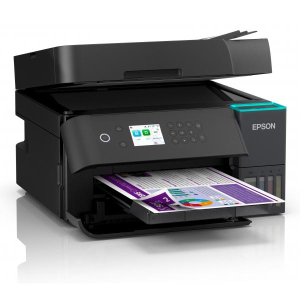 Epson EcoTank ET-3950 Ad inchiostro A4 4800 x 1200 DPI 35 ppm Wi-Fi (Epson EcoTank ET-3950 - Multifunction printer - colour - ink-jet - ITS - A4 [210 x 297 mm] [original] - A4/Letter [media] - up to 18 ppm [printing] - 250 sheets - USB, LAN, Wi-Fi[ac...