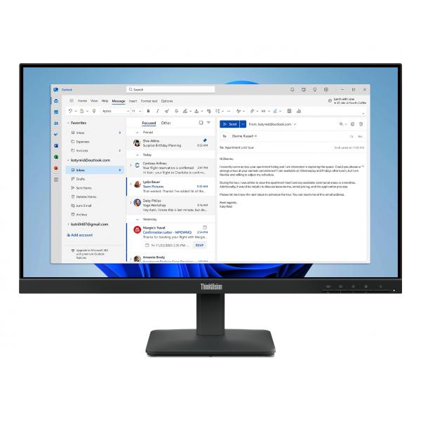 Lenovo ThinkVision S24-4e Monitor (Lenovo ThinkVision S24-4e 23.8 FHD Monitor)Lenovo019815662901264B5KAT1UK