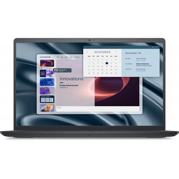 DELL Pro 15 Essential PV15255 AMD Ryzen 5 7520U Computer portatile 39,6 cm [15.6] Full HD 8 GB LPDDR5-SDRAM 512 GB SSD Wi-Fi 5 [802.11ac] Windows 11 Pro Inglese UK Nero (Dell Pro 15 Essential PV15255 - AI PC - AMD Ryzen 5 - 7520U / up to 4.3 GHz - Wi...