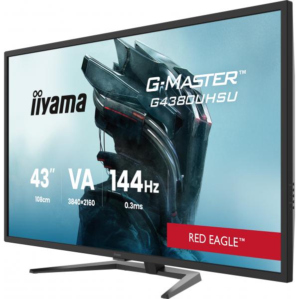 Iiyama G-MASTER G4380UHSU-B2 Monitor PC 108 cm [42.5] 3840 x 2160 Pixel 4K Ultra HD LED Nero (43 G-MASTER G4380UHSU-B2 Gaming Monitor - 43 Black IPS Gaming Monitor 2x HDMI 144Hz 0.3ms)Iiyama4948570125630G4380UHSU-B2