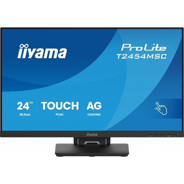 Iiyama ProLite T2454MSC-B3AG Monitor PC 60,5 cm [23.8] 1920 x 1080 Pixel Full HD LED Touch screen Multi utente Nero (iiyama ProLite T2454MSC-B3AG - LED monitor - 24 [23.8 viewable] - touchscreen - 1920 x 1080 Full HD [1080p] @ 83 Hz - IPS - 300 cd/m ...