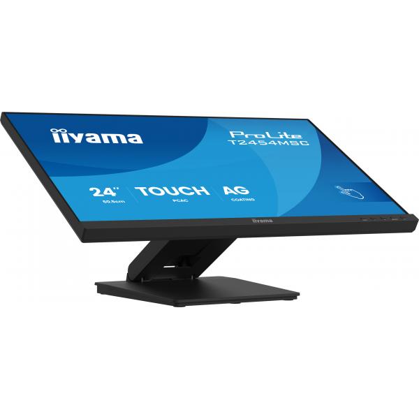 Iiyama ProLite T2454MSC-B3AG Monitor PC 60,5 cm [23.8] 1920 x 1080 Pixel Full HD LED Touch screen Multi utente Nero (iiyama ProLite T2454MSC-B3AG - LED monitor - 24 [23.8 viewable] - touchscreen - 1920 x 1080 Full HD [1080p] @ 83 Hz - IPS - 300 cd/m ...