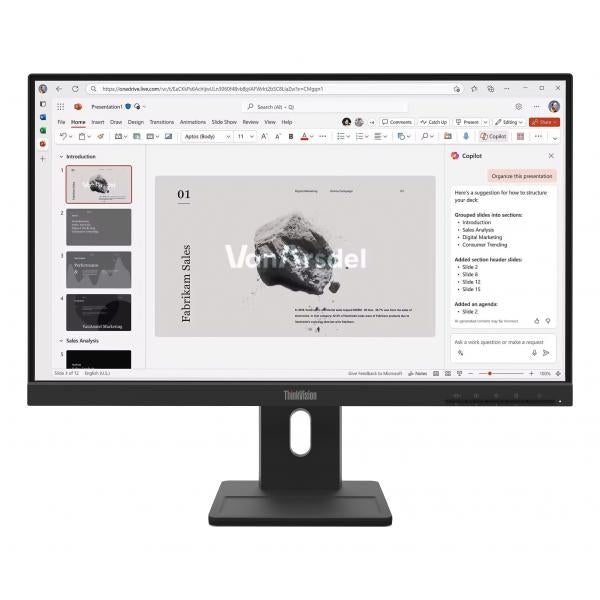 Lenovo ThinkVision E22-40 Monitor (Lenovo ThinkVision E22-40 - LED monitor - 1920 x 1080 Full HD [1080p] @ 100 Hz - IPS - 250 cd/m - 1300:1 - 4 ms - HDMI, VGA, DisplayPort - speakers - raven black)Lenovo019815843634264C9MAT6UK
