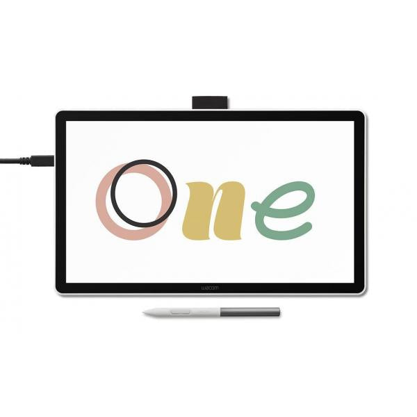 Wacom One 14 tavoletta grafica Nero, Bianco 2540 lpi [linee per pollice] 309 x 174 mm USB (Wacom One pen display 14.0 DTC141W0)WacomDTC141W0