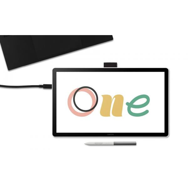 Wacom One 14 tavoletta grafica Nero, Bianco 2540 lpi [linee per pollice] 309 x 174 mm USB (Wacom One pen display 14.0 DTC141W0)WacomDTC141W0