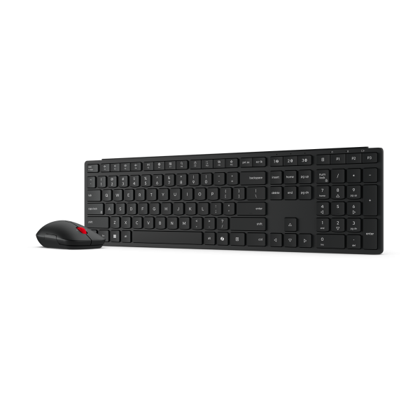 Lenovo 4X31S04814 tastiera Mouse incluso Ufficio RF senza fili + Bluetooth Tedesco Nero (LENOVO WIREL. KEYB./MOUSE 6000 - MULTI-MODE PRO COMBO - GERMAN) - Versione TedescaLenovo4X31S04824