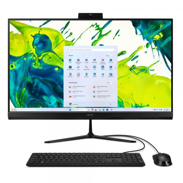 Acer Aspire C27-2G Intel Core i5 i5-13420H 68,6 cm [27] 1920 x 1080 Pixel PC All-in-one 8 GB DDR4-SDRAM 512 GB SSD Windows 11 Home Wi-Fi 6 [802.11ax] Nero (Acer) - Versione UKAcer4711474621832DQ.BR7EK.002