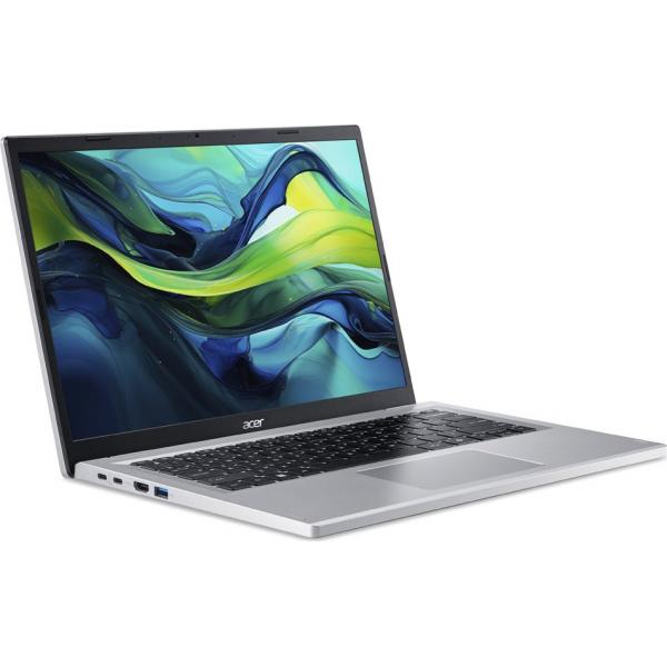 Acer Aspire Go 14 AG14-22P-R76A AMD Ryzen 3 7320U Computer portatile 35,6 cm [14] WUXGA 8 GB LPDDR5-SDRAM 128 GB SSD Wi-Fi 6 [802.11ax] Windows 11 Home in S mode US International Argento (Acer) - Versione UKAcer4711121693410NX.J3NEK.00S