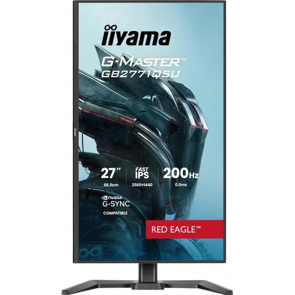 Iiyama G-MASTER GB2771QSU-B1 Monitor PC 68,6 cm [27] 2560 x 1440 Pixel Wide Quad HD Nero (GB2771QSU-B1 27IN FAST-IPS LCD - 200HZ 0.5MS ADAPTIVE SYNC G-SYNC)Iiyama4948570126514GB2771QSU-B1