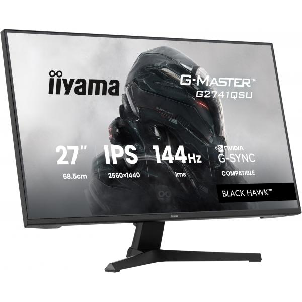 Iiyama G-MASTER G2741QSU-B1 Monitor PC 68,6 cm [27] 2560 x 1440 Pixel 4K Ultra HD QLED Nero (27IN G2741QSU-B1 144HZ QHD - GAMING DISPLAY 1MS [MPRT] IPS LC)Iiyama4948570126873G2741QSU-B1