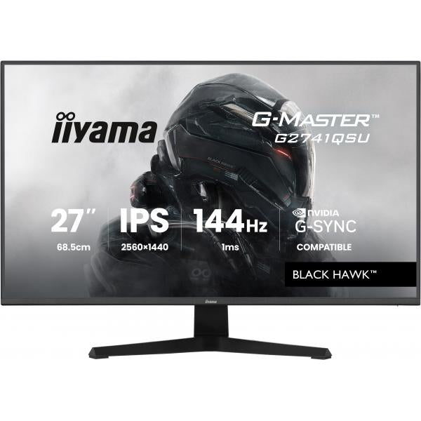 Iiyama G-MASTER G2741QSU-B1 Monitor PC 68,6 cm [27] 2560 x 1440 Pixel 4K Ultra HD QLED Nero (27IN G2741QSU-B1 144HZ QHD - GAMING DISPLAY 1MS [MPRT] IPS LC)Iiyama4948570126873G2741QSU-B1