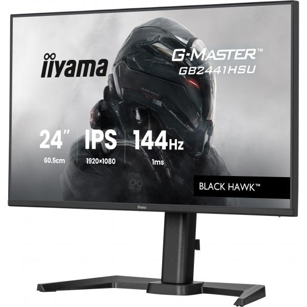 Iiyama G-MASTER GB2441HSU-B1 Monitor PC 60,5 cm [23.8] 1920 x 1080 Pixel Full HD LED Nero (24IN GB2441HSU-B1 144HZ HD - GAMING DISPLAY 1MS [MPRT] IPS LC)Iiyama4948570126323GB2441HSU-B1