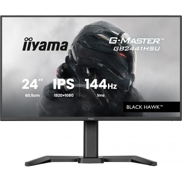 Iiyama G-MASTER GB2441HSU-B1 Monitor PC 60,5 cm [23.8] 1920 x 1080 Pixel Full HD LED Nero (24IN GB2441HSU-B1 144HZ HD - GAMING DISPLAY 1MS [MPRT] IPS LC)Iiyama4948570126323GB2441HSU-B1