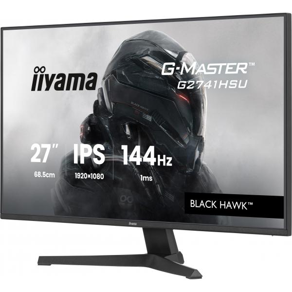 Iiyama G-MASTER G2741HSU-B1 Monitor PC 68,6 cm [27] 1920 x 1080 Pixel Full HD Nero (27 G-Master G2741HSU-B1 Gaming Monitor - 27 Black IPS Gaming Monitor 1x HDMI 144Hz 1ms)Iiyama4948570126330G2741HSU-B1