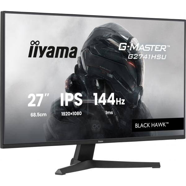 Iiyama G-MASTER G2741HSU-B1 Monitor PC 68,6 cm [27] 1920 x 1080 Pixel Full HD Nero (27 G-Master G2741HSU-B1 Gaming Monitor - 27 Black IPS Gaming Monitor 1x HDMI 144Hz 1ms)Iiyama4948570126330G2741HSU-B1