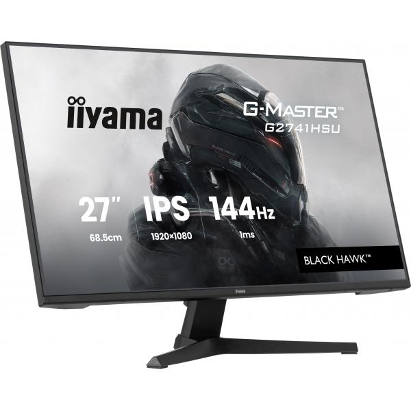 Iiyama G-MASTER G2741HSU-B1 Monitor PC 68,6 cm [27] 1920 x 1080 Pixel Full HD Nero (27 G-Master G2741HSU-B1 Gaming Monitor - 27 Black IPS Gaming Monitor 1x HDMI 144Hz 1ms)Iiyama4948570126330G2741HSU-B1