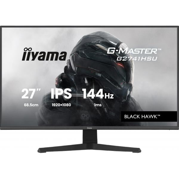 Iiyama G-MASTER G2741HSU-B1 Monitor PC 68,6 cm [27] 1920 x 1080 Pixel Full HD Nero (27 G-Master G2741HSU-B1 Gaming Monitor - 27 Black IPS Gaming Monitor 1x HDMI 144Hz 1ms)Iiyama4948570126330G2741HSU-B1