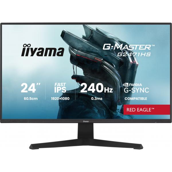 Iiyama G-MASTER G2471HS-B1 Monitor PC 60,5 cm [23.8] 1920 x 1080 Pixel Full HD Nero (iiyama G-MASTER G2471HS-B1 computer monitor 60.5 cm [23.8')Iiyama4948570126415G2471HS-B1