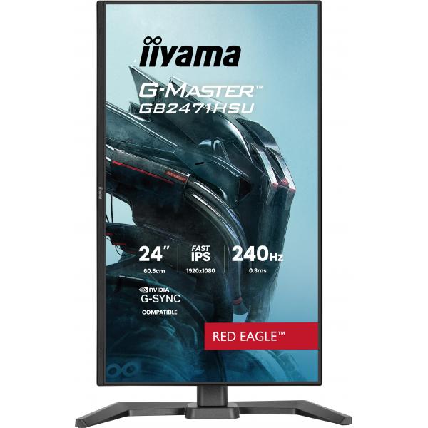 Iiyama G-MASTER GB2471HSU-B1 Monitor PC 60,5 cm [23.8] 1920 x 1080 Pixel Full HD Nero (iiyama G-MASTER GB2471HSU-B1 computer monitor 60.5 cm [23.)Iiyama4948570126354GB2471HSU-B1
