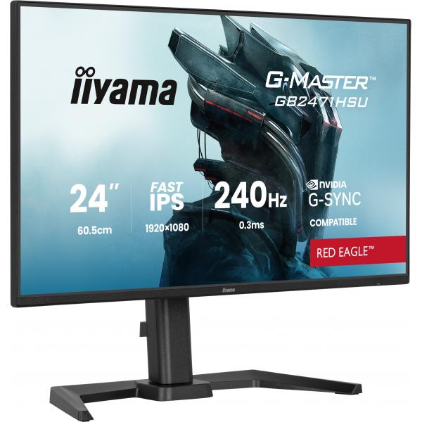 Iiyama G-MASTER GB2471HSU-B1 Monitor PC 60,5 cm [23.8] 1920 x 1080 Pixel Full HD Nero (iiyama G-MASTER GB2471HSU-B1 computer monitor 60.5 cm [23.)Iiyama4948570126354GB2471HSU-B1