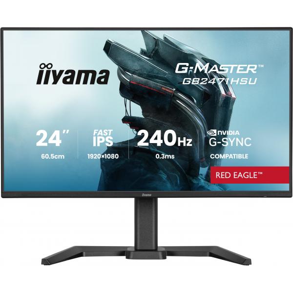 Iiyama G-MASTER GB2471HSU-B1 Monitor PC 60,5 cm [23.8] 1920 x 1080 Pixel Full HD Nero (iiyama G-MASTER GB2471HSU-B1 computer monitor 60.5 cm [23.)Iiyama4948570126354GB2471HSU-B1