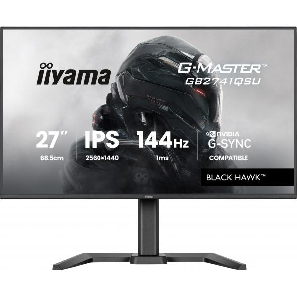 Iiyama G-MASTER GB2741QSU-B1 Monitor PC 68,6 cm [27] 2560 x 1440 Pixel 4K Ultra HD LED Nero (27 G-Master GB2741QSU-B1 Gaming Monitor - 27 Black QHD IPS Gaming Monitor 1x HDMI 144Hz 1ms)Iiyama4948570127450GB2741QSU-B1