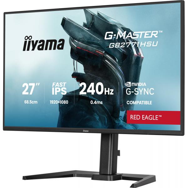 Iiyama G-MASTER GB2771HSU-B1 Monitor PC 68,6 cm [27] 1920 x 1080 Pixel Full HD Nero (iiyama G-MASTER GB2771HSU-B1 computer monitor 68.6 cm [27')Iiyama4948570126439GB2771HSU-B1