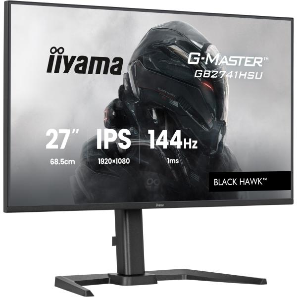Iiyama G-MASTER GB2741HSU-B1 Monitor PC 68,6 cm [27] 1920 x 1080 Pixel Full HD LED Nero (27 G-Master GB2741HSU-B1 Gaming Monitor - 27 Black IPS Gaming Monitor 1x HDMI 144Hz 1ms)Iiyama4948570126347GB2741HSU-B1