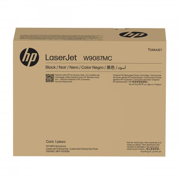 HP Cartuccia toner LaserJet Managed W9087MC nero (HP BLK MANAGED LASERJET TONER - CRTG)Hp0196337290105W9087MC