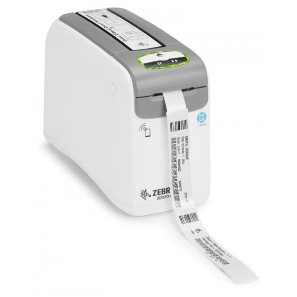 Zebra ZD510-HC stampante per etichette [CD] Termica diretta 300 x 300 DPI 102 mm/s Cablato Collegamento ethernet LAN (ZD510 DT PRINTER WRISTBAND ZPL - II XML 300 DPI EU/UK CORDS USB)ZebraZD51013-D0ER00FZ