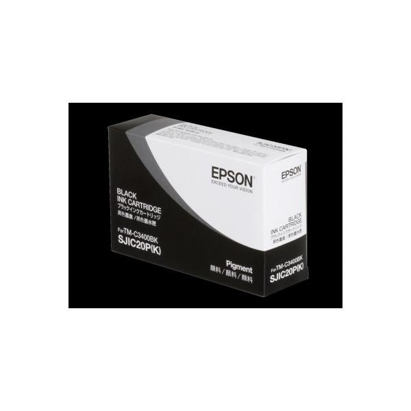 Epson SJIC20P[K] - Ink cartridge for TM-C3400BK [Black] (SJIC20P[K] BLACK INK CARTRIDGE - OR TM-C3400BK)EpsonC33S020490