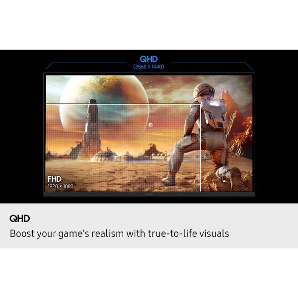 Samsung 32 ODYSSEY G5 G50F QHD 180HZ Monitor PC (Samsung Odyssey G5 S32FG502EU - G50F Series - LED monitor - gaming - 32 - 2560 x 1440 QHD @ 180 Hz - Fast IPS - 300 cd/m - 1000:1 - HDR10 - 1 ms - HDMI, DisplayPort - black)Samsung8806097818038LS32FG50...